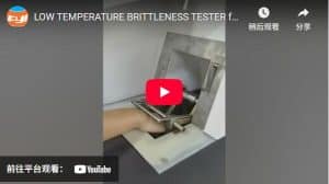 LOW TEMPERATURE BRITTLENESS TESTER for plastic and rubber