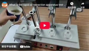 What is the rapid oil extraction apparatus test steps?
