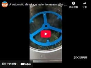 A automatic shrinkage tester to measurethe crimp shrinkage and boiling water shrinkage