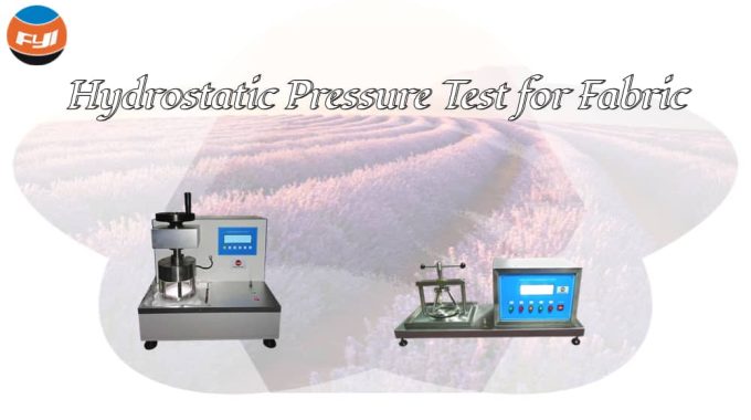 Hydrostatic Pressure Test For Fabric