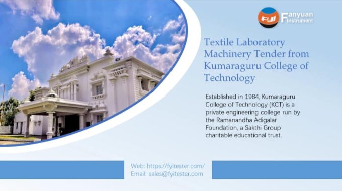 Textile Laboratory Machinery Tender From Kumaraguru College Of Technology