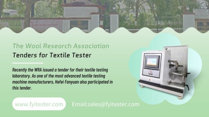 The Wool Research Association Tenders For Textile Tester