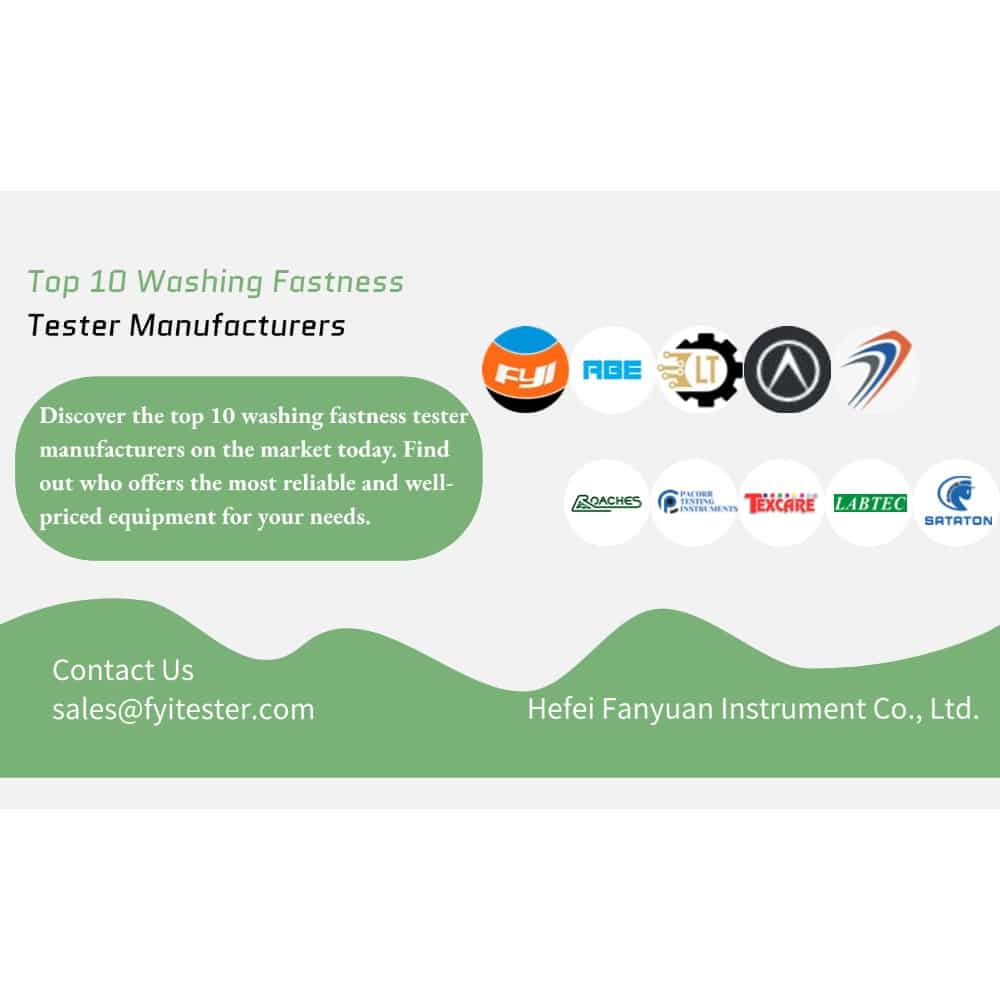 Top 10 Washing Fastness Tester Manufacturers