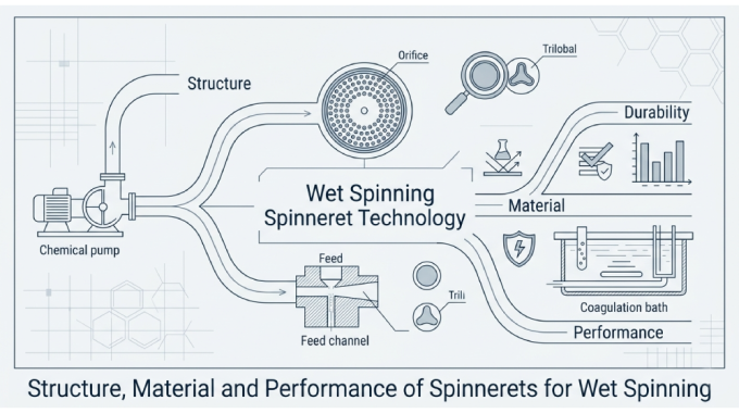 Structure And Material Of Spinnerets For Wet Spinning And Their Performance