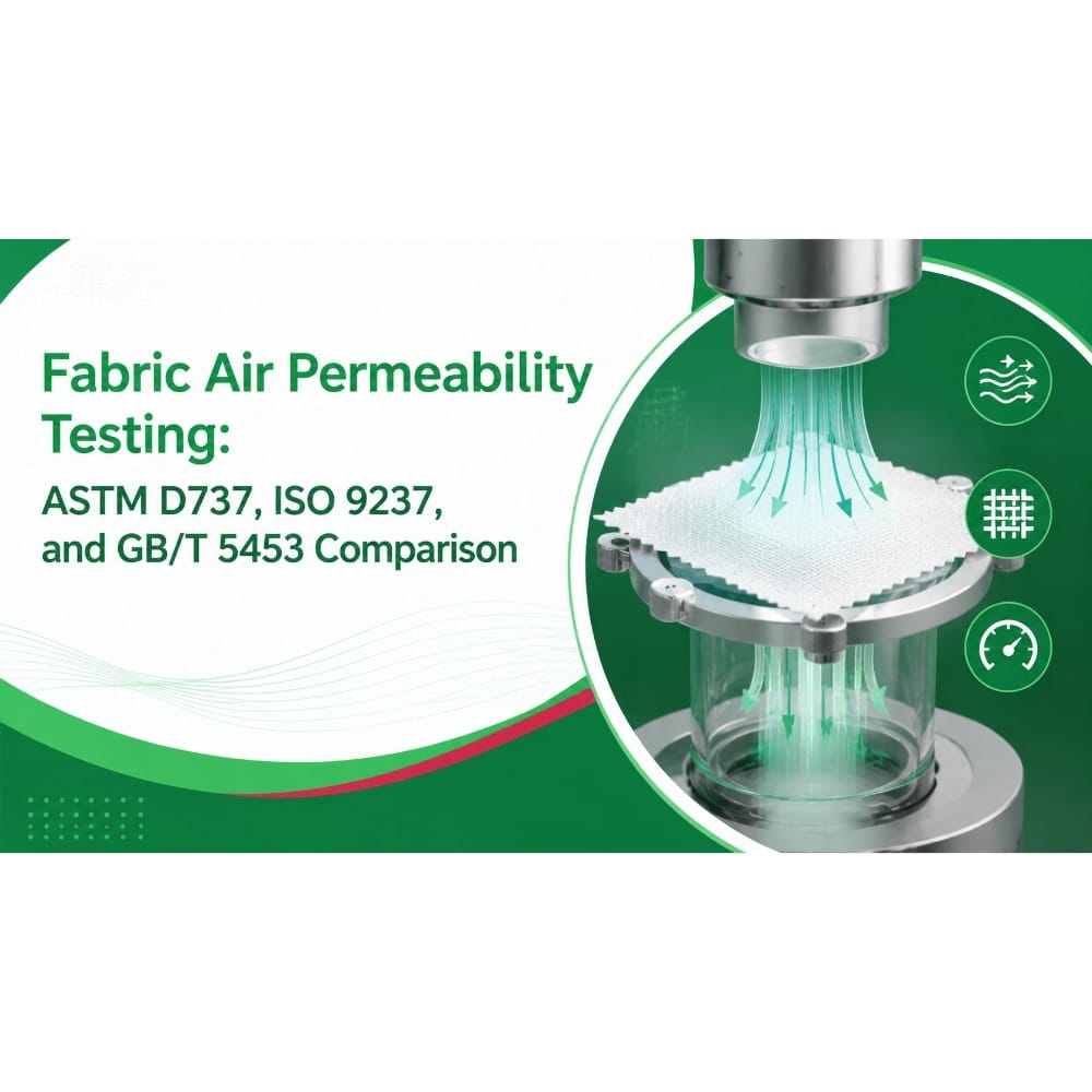 Fabric Air Permeability Testing: ASTM D737, ISO 9237, and GB/T 5453 Comparison