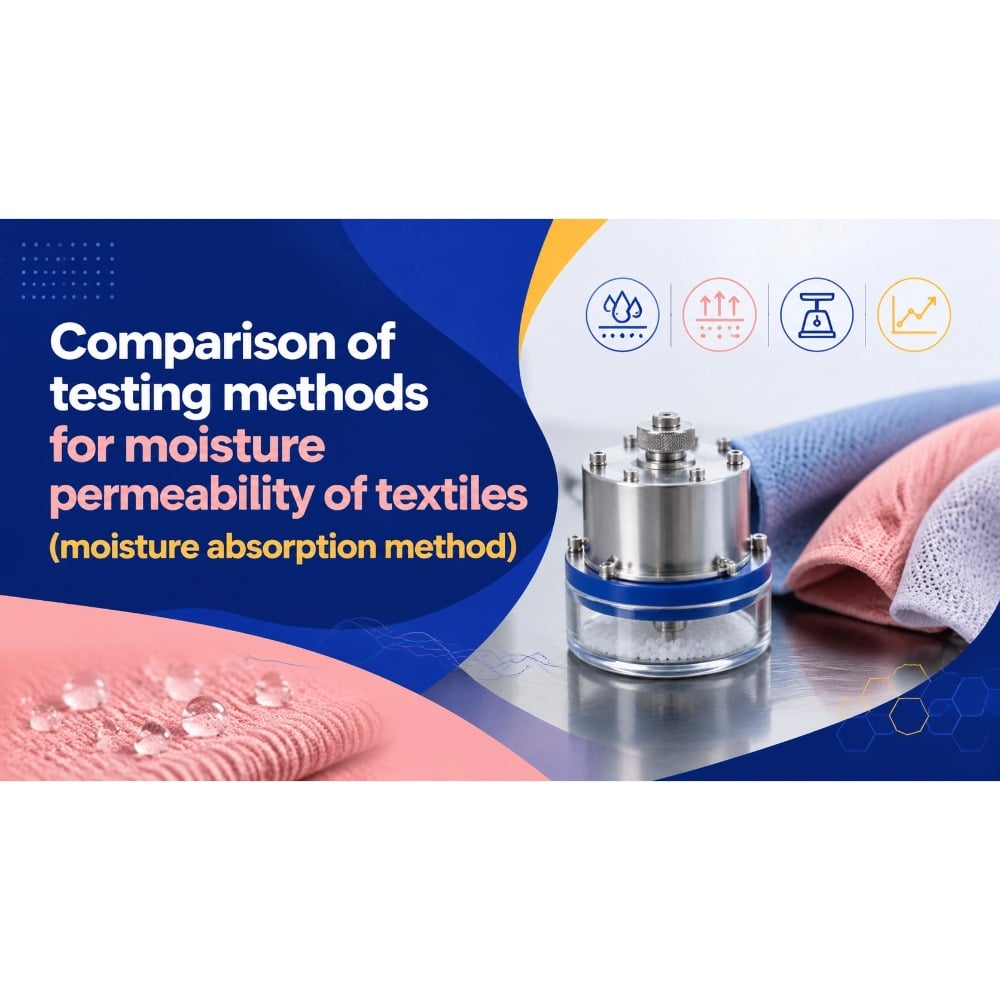 Comparison of testing methods for moisture permeability of textiles (moisture absorption method)