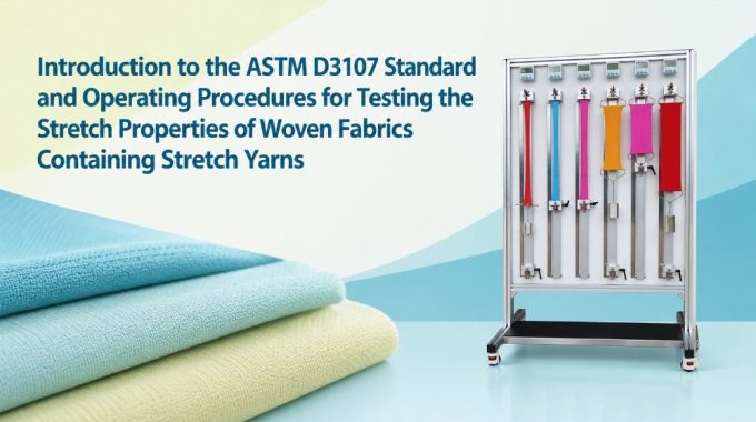 Introduction To The ASTM D3107 Standard And Operating Procedures For Testing The Stretch Properties Of Woven Fabrics Containing Stretch Yarns