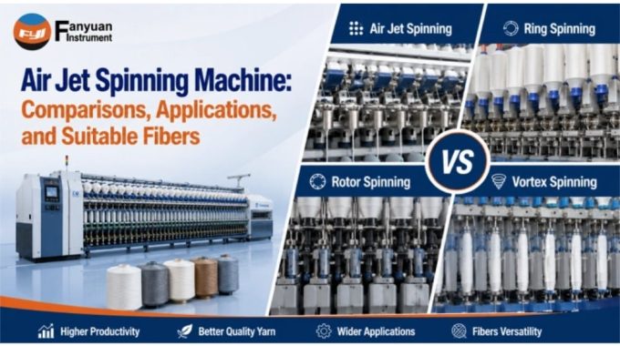 Air Jet Spinning Machine: Comparisons, Applications, And Suitable Fibers