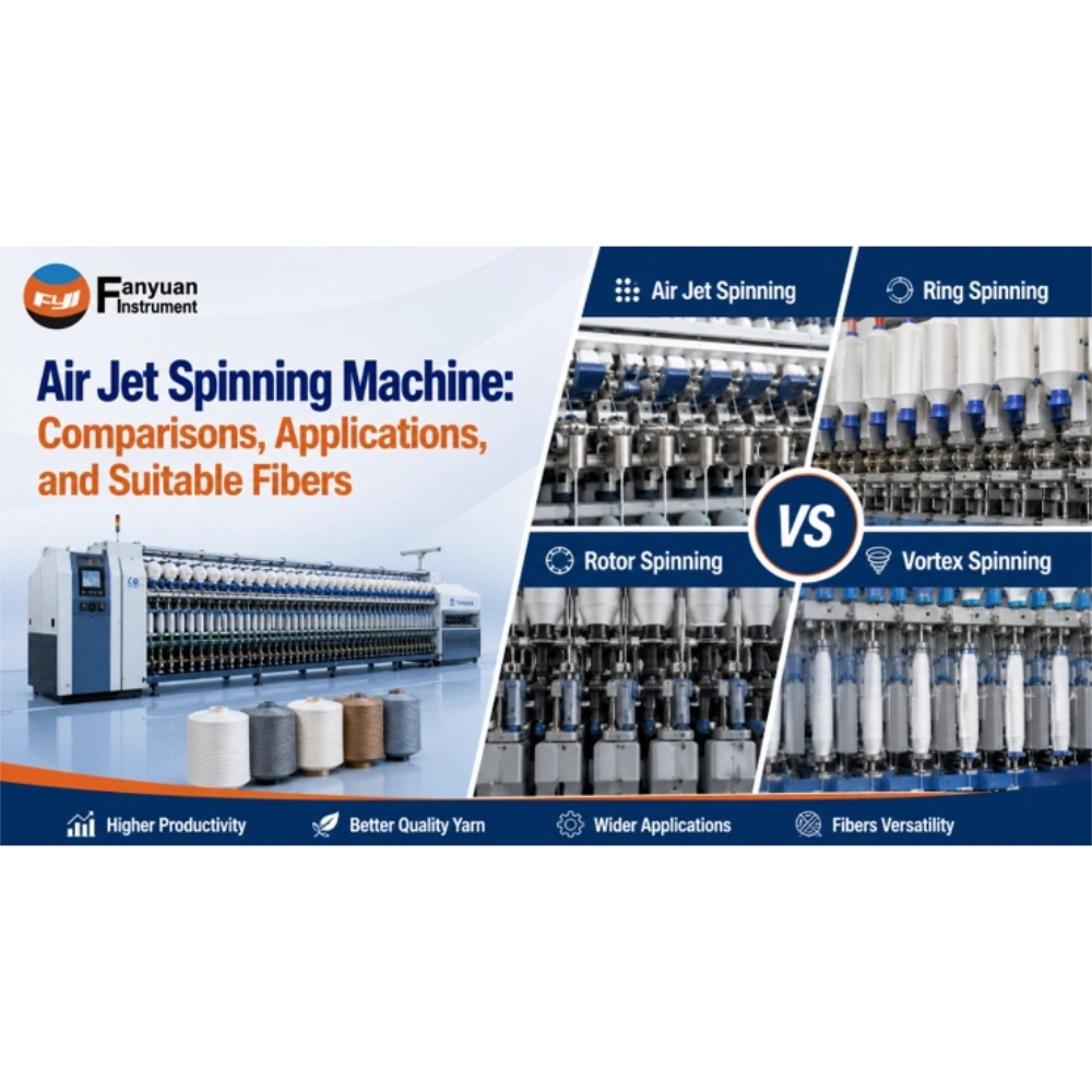Air Jet Spinning Machine: Comparisons, Applications, and Suitable Fibers