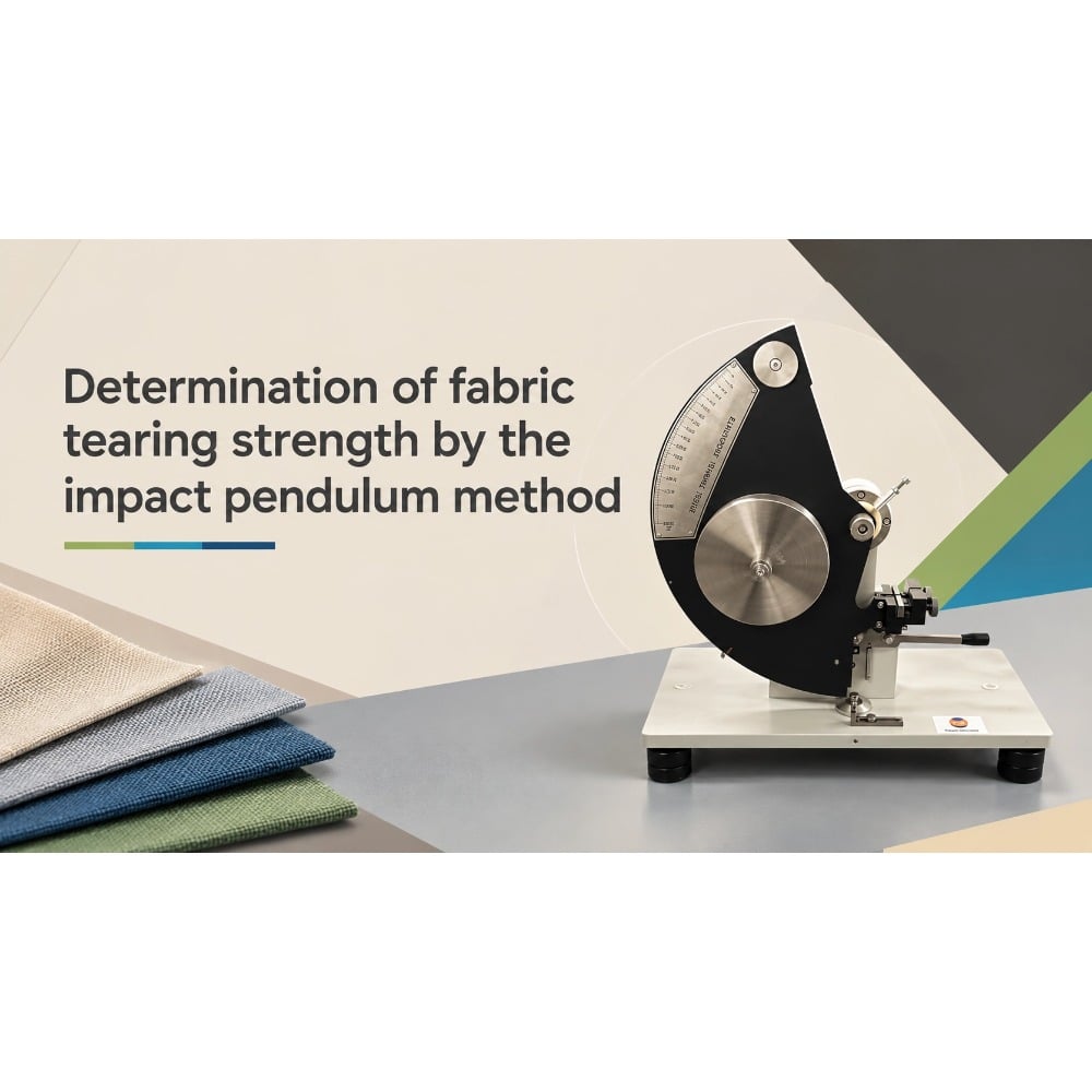 Determination of fabric tearing strength by the impact pendulum method
