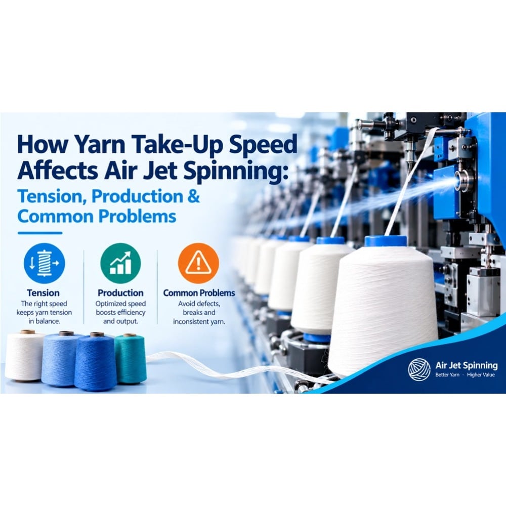 How Yarn Take-Up Speed Affects Air Jet Spinning: Tension, Production & Common Problems